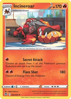 Incineroar 032/195 Silver Tempest