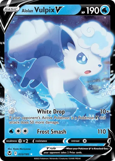 Alolan Vulpix V 033/195 Silver Tempest