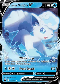 Alolan Vulpix V 033/195 Silver Tempest