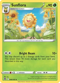 Sunflora 006/195 Silver Tempest