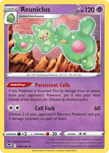 Reuniclus 078/195 Silver Tempest