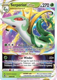 Serperior VSTAR 008/195 Silver Tempest