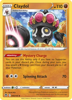 Claydol 094/195 Silver Tempest