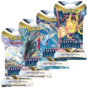 Silver Tempest Sleeved Booster Pack Art Bundle (Set of 4)