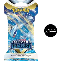 Silver Tempest Sleeved Booster Pack Case