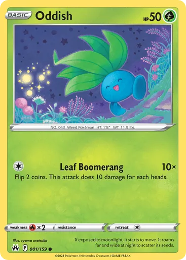 Oddish 001/159 Crown Zenith