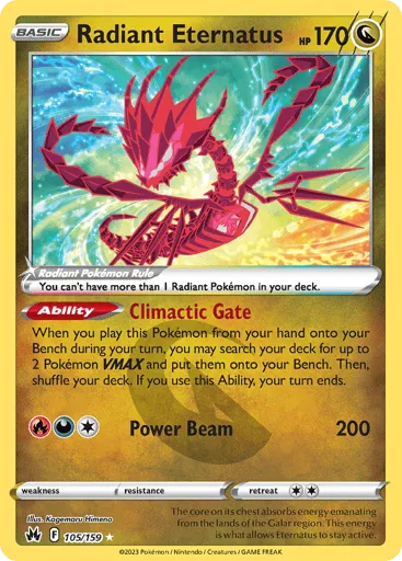 Radiant Eternatus 105/159 Crown Zenith