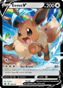 Eevee V 108/159 Crown Zenith