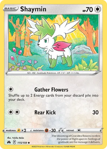 Shaymin 115/159 Crown Zenith