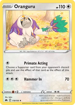 Oranguru 119/159 Crown Zenith