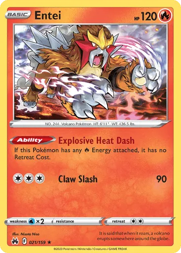 Entei 021/159 Crown Zenith