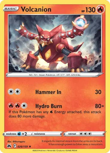 Volcanion 026/159 Crown Zenith