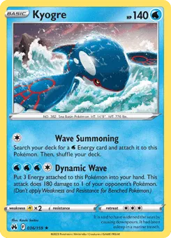 Kyogre 036/159 Crown Zenith