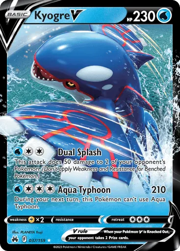 Kyogre V 037/159 Crown Zenith