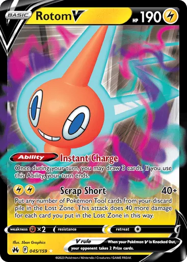 Rotom V 045/159 Crown Zenith