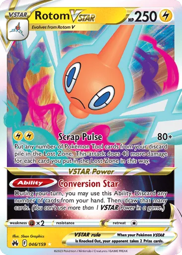 Rotom VSTAR 046/159 Crown Zenith