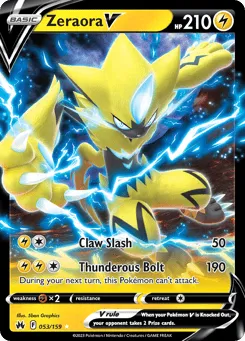 Zeraora V 053/159 Crown Zenith