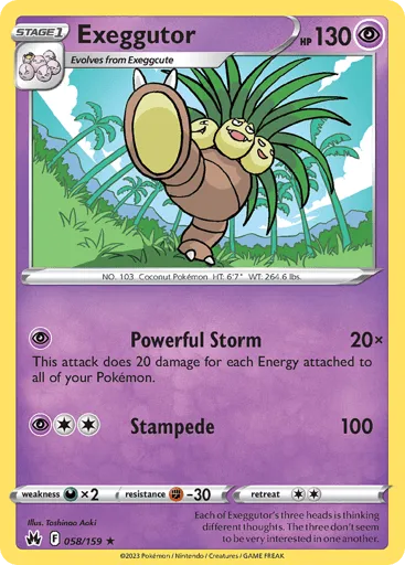 Exeggutor 058/159 Crown Zenith
