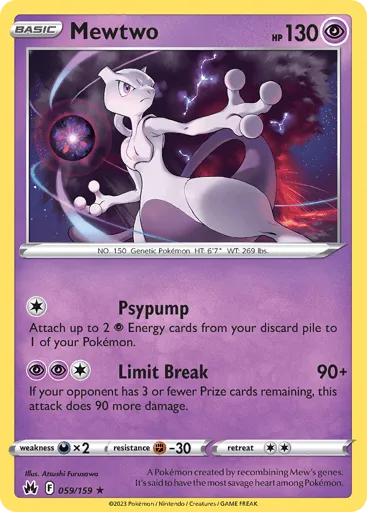 Mewtwo 059/159 Crown Zenith