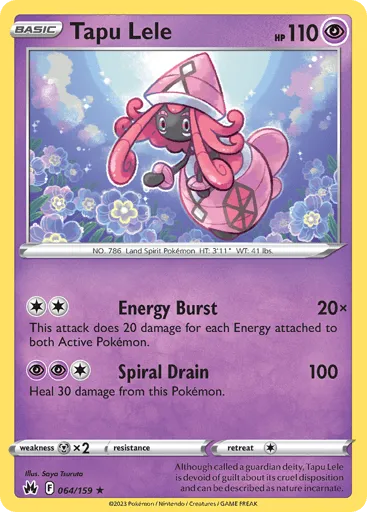 Tapu Lele 064/159 Crown Zenith