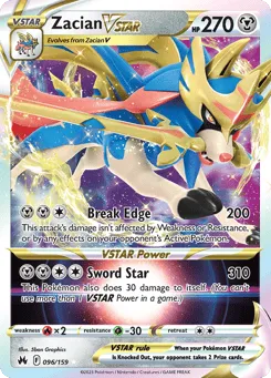 Zacian VSTAR 096/159 Crown Zenith