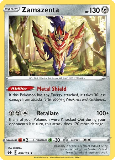 Zamazenta 097/159 Crown Zenith