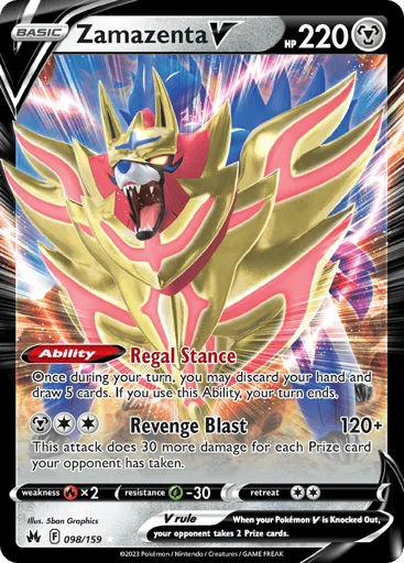 Zamazenta V 098/159 Crown Zenith