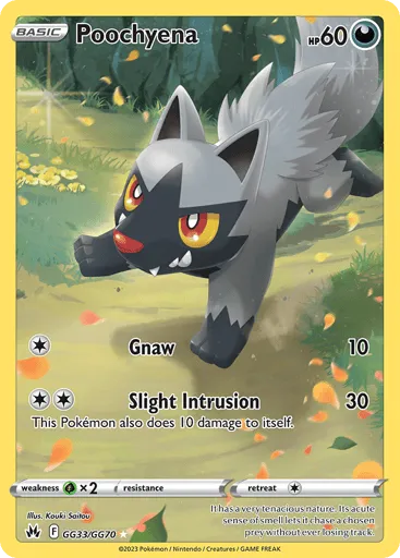 Poochyena GG33/GG70 Crown Zenith Galarian Gallery