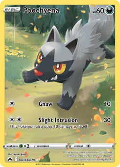 Poochyena GG33/GG70 Crown Zenith Galarian Gallery