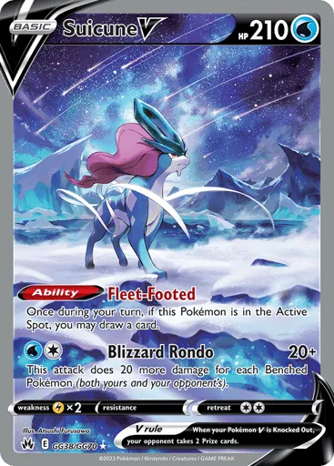 Suicune V GG38/GG70 Crown Zenith Galarian Gallery