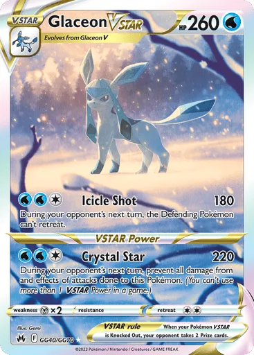 Glaceon VSTAR GG40/GG70 Crown Zenith Galarian Gallery