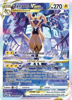 Zeraora VSTAR GG43/GG70 Crown Zenith Galarian Gallery