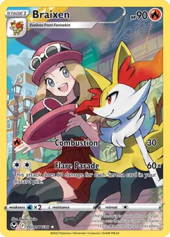 Braixen TG01/TG30 Silver Tempest Trainer Gallery
