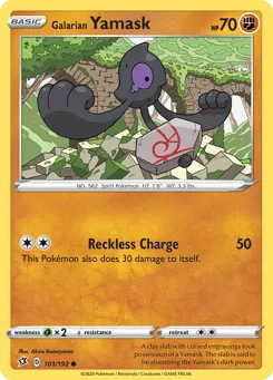 Galarian Yamask 101/192 Rebel Clash