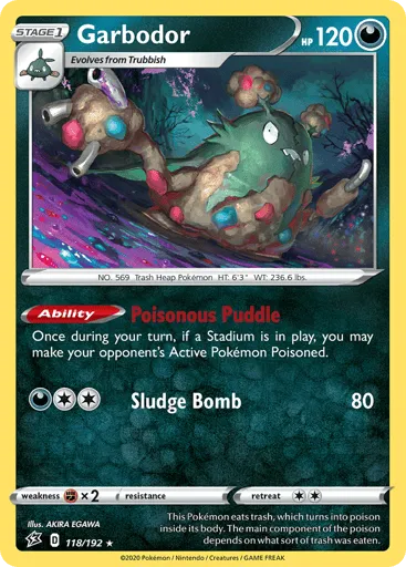 Garbodor 118/192 Rebel Clash