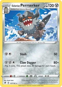 Galarian Perrserker 127/192 Rebel Clash
