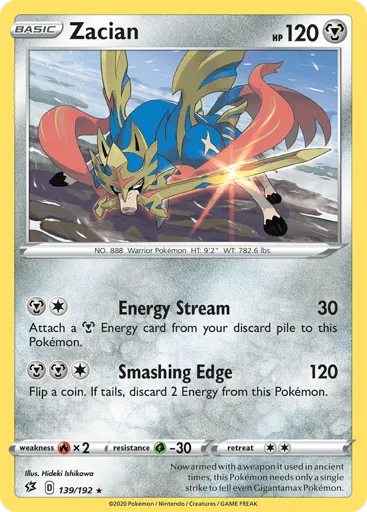Zacian 139/192 Rebel Clash