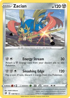 Zacian 139/192 Rebel Clash