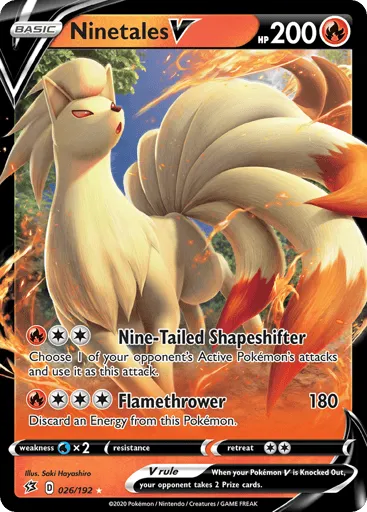 Ninetales V 026/192 Rebel Clash