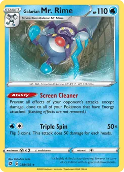 Galarian Mr. Rime 038/192 Rebel Clash