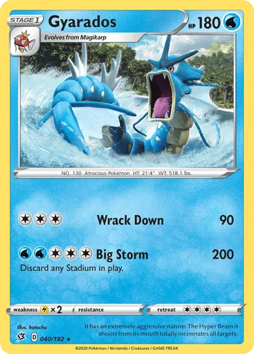 Gyarados 040/192 Rebel Clash