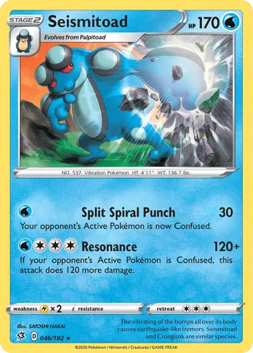Seismitoad 046/192 Rebel Clash