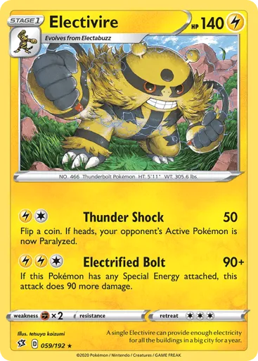 Electivire 059/192 Rebel Clash