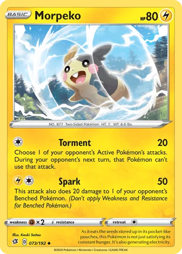 Morpeko 073/192 Rebel Clash