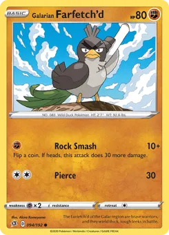 Galarian Farfetch'd 094/192 Rebel Clash