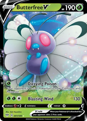 Butterfree V 001/189 Darkness Ablaze