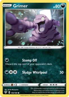 Grimer 100/189 Darkness Ablaze