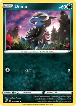 Deino 108/189 Darkness Ablaze