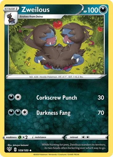 Zweilous 109/189 Darkness Ablaze