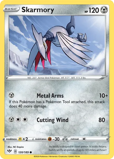 Skarmory 120/189 Darkness Ablaze